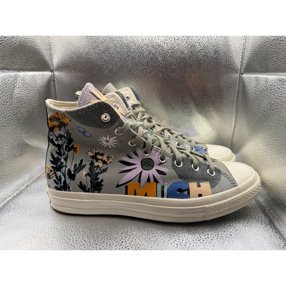Size 11M/13W Converse Chuck 70 High Love Floral Slate Sage Unisex Shoes‎ 172935C